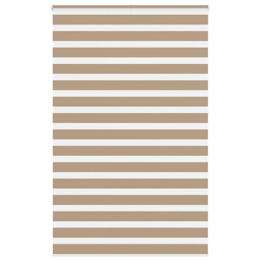 Zebra Blind 150x230 cm stofbreedte 145,9 cm polyester zandbruin is nu te koop bij PeponiXL, paradijselijk wonen!