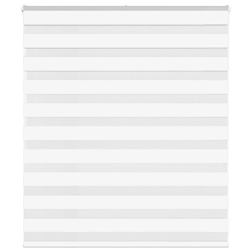Zebra Blind 130x100 cm stofbreedte 125,9 cm polyester wit is nu te koop bij PeponiXL, paradijselijk wonen!