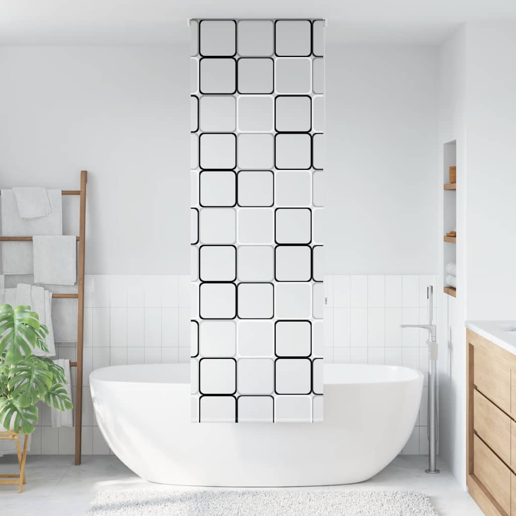 Doucherolgordijn 70x240 cm stofbreedte 66 cm is nu te koop bij PeponiXL, paradijselijk wonen!