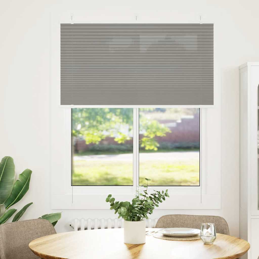 Plissé rolgordijn 110x100 cm stofbreedte 109,4 cm antraciet is nu te koop bij PeponiXL, paradijselijk wonen!