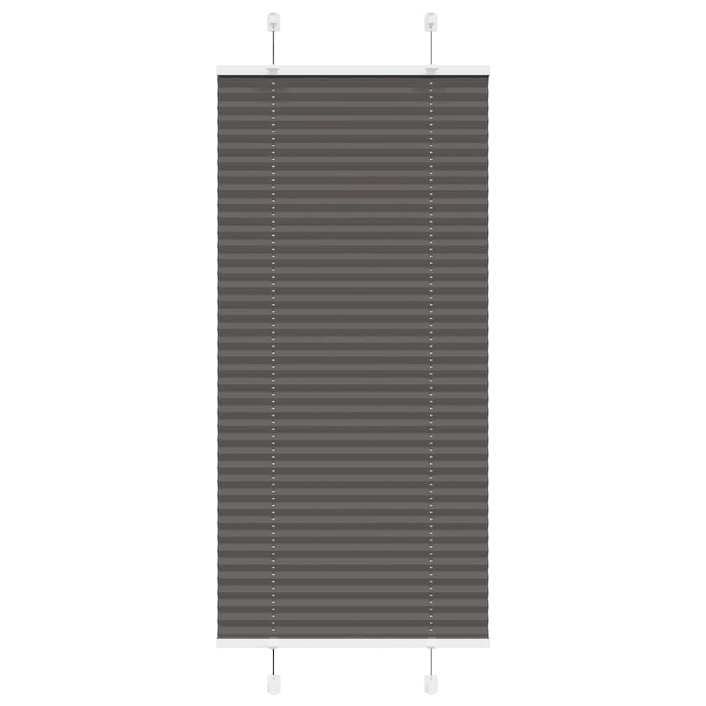 Plissé rolgordijn 65x100 cm stofbreedte 64,4 cm polyester zwart is nu te koop bij PeponiXL, paradijselijk wonen!