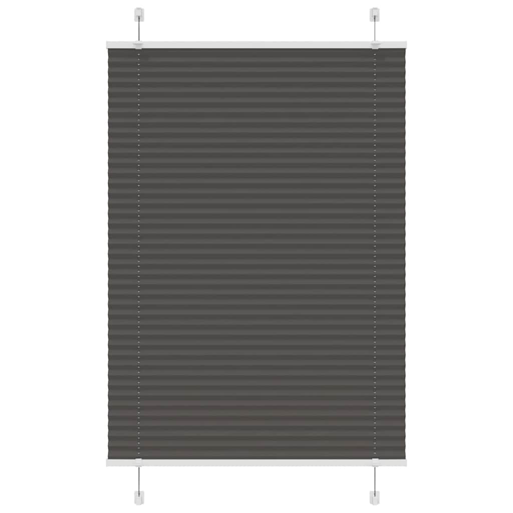 Plissé rolgordijn 85x150 cm stofbreedte 84,4 cm polyester zwart is nu te koop bij PeponiXL, paradijselijk wonen!
