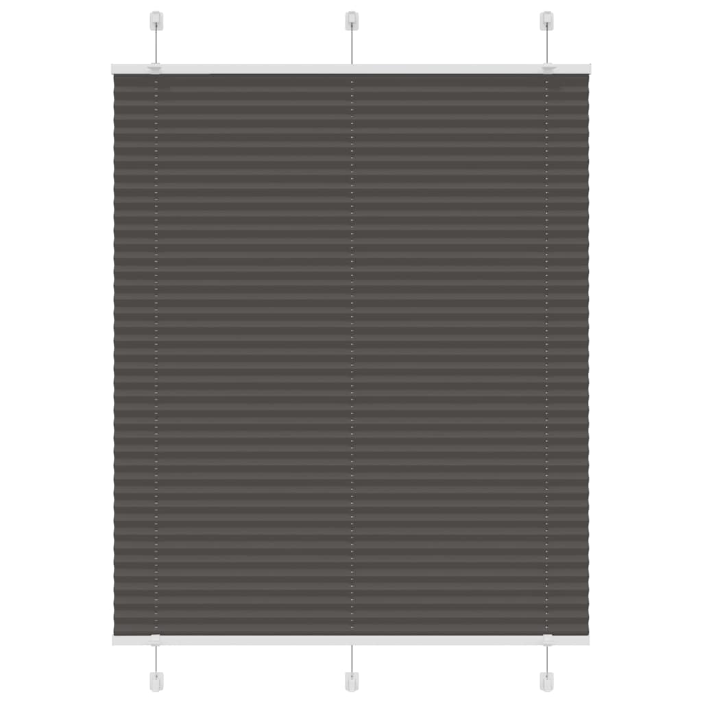 Plissé rolgordijn 105x150cm stofbreedte 104,4cm polyester zwart is nu te koop bij PeponiXL, paradijselijk wonen!