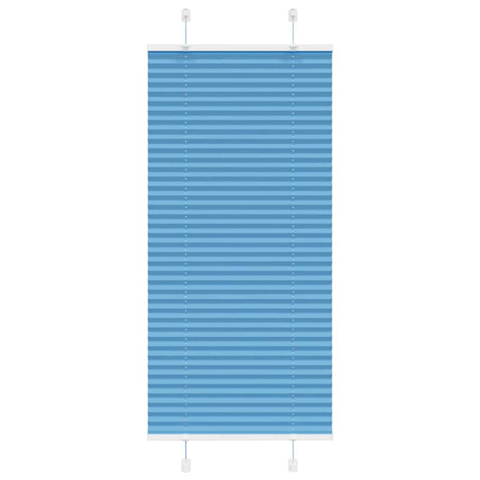 Plissé rolgordijn 65x100 cm stofbreedte 64,4 cm polyester blauw is nu te koop bij PeponiXL, paradijselijk wonen!