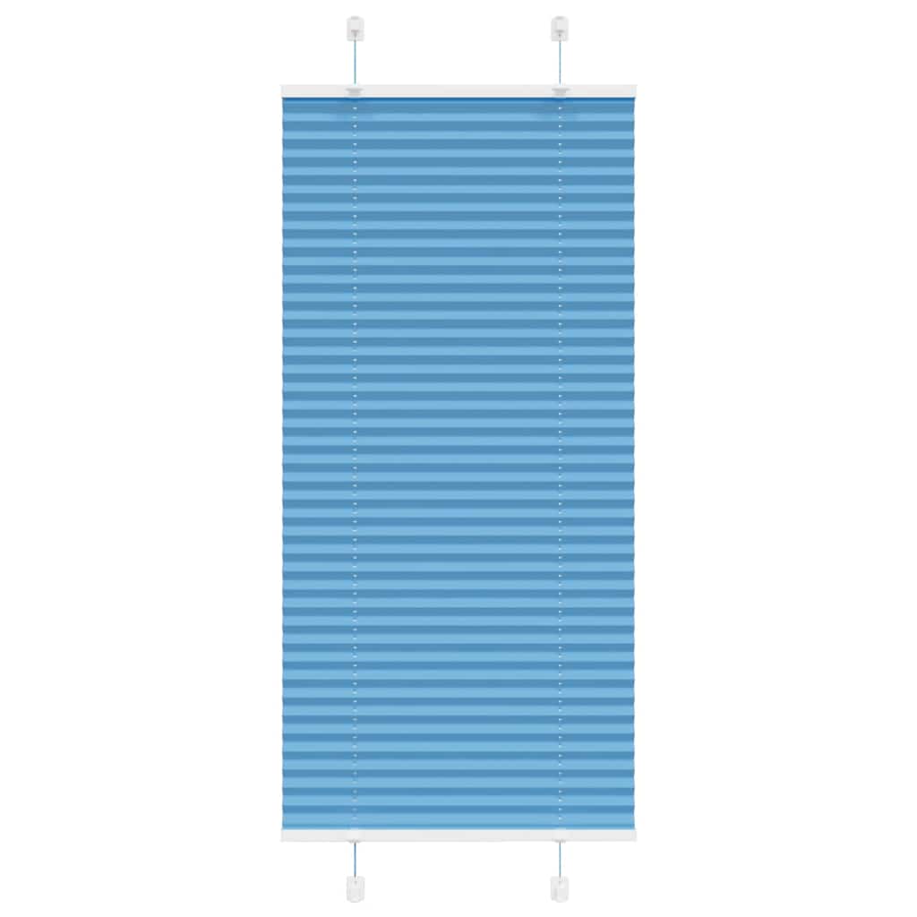 Plissé rolgordijn 55x150 cm stofbreedte 54,4 cm polyester blauw is nu te koop bij PeponiXL, paradijselijk wonen!