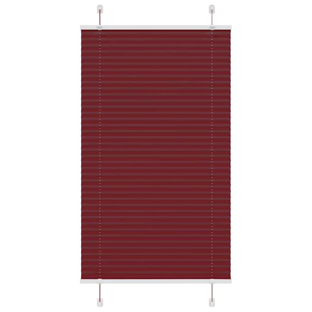 Plissé rolgordijn 70x150 cm stofbreedte 69,4 cm bordeauxrood is nu te koop bij PeponiXL, paradijselijk wonen!