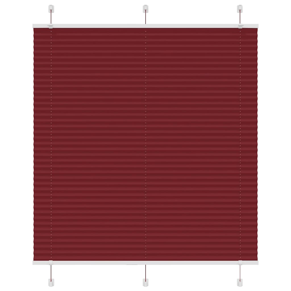 Plissé rolgordijn 115x150cm stofbreedte 114,4cm bordeauxrood is nu te koop bij PeponiXL, paradijselijk wonen!