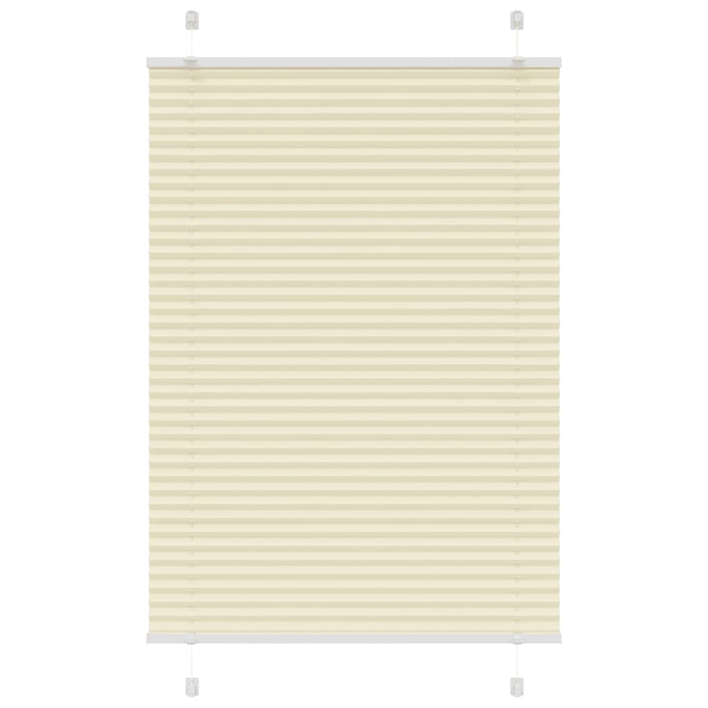 Plissé rolgordijn 95x100 cm stofbreedte 94,4 cm polyester crème is nu te koop bij PeponiXL, paradijselijk wonen!