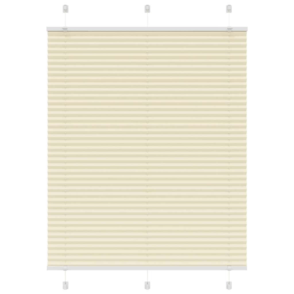 Plissé rolgordijn 105x100cm stofbreedte 104,4cm polyester crème is nu te koop bij PeponiXL, paradijselijk wonen!