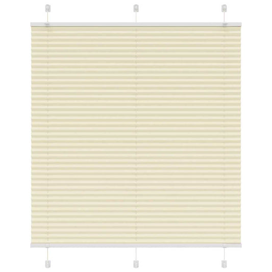 Plissé rolgordijn 120x100cm stofbreedte 119,4cm polyester crème is nu te koop bij PeponiXL, paradijselijk wonen!