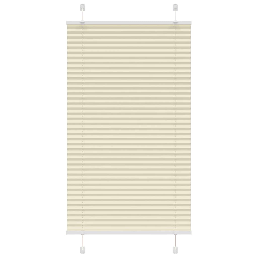 Plissé rolgordijn 75x150 cm stofbreedte 74,4 cm polyester crème is nu te koop bij PeponiXL, paradijselijk wonen!