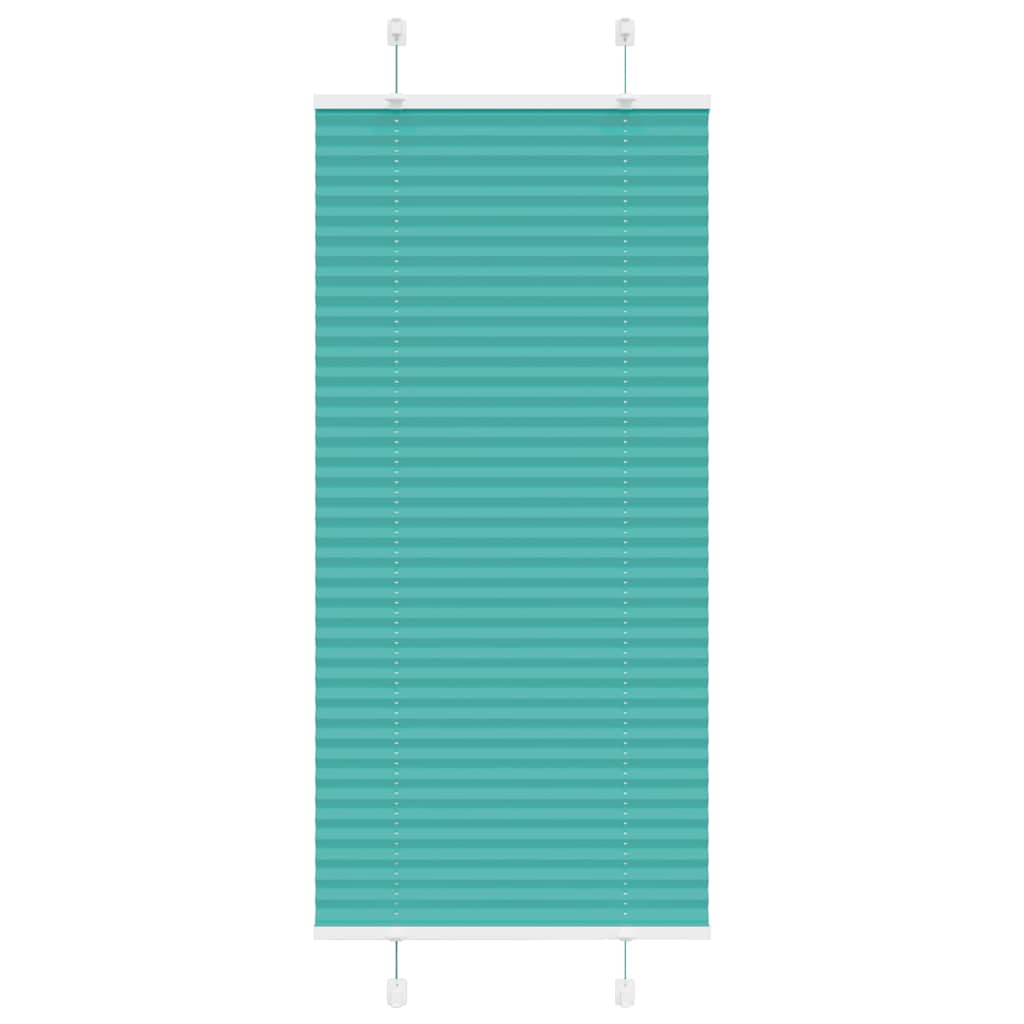 Plissé rolgordijn 65x150 cm stofbreedte 64,4 cm petrol groen is nu te koop bij PeponiXL, paradijselijk wonen!