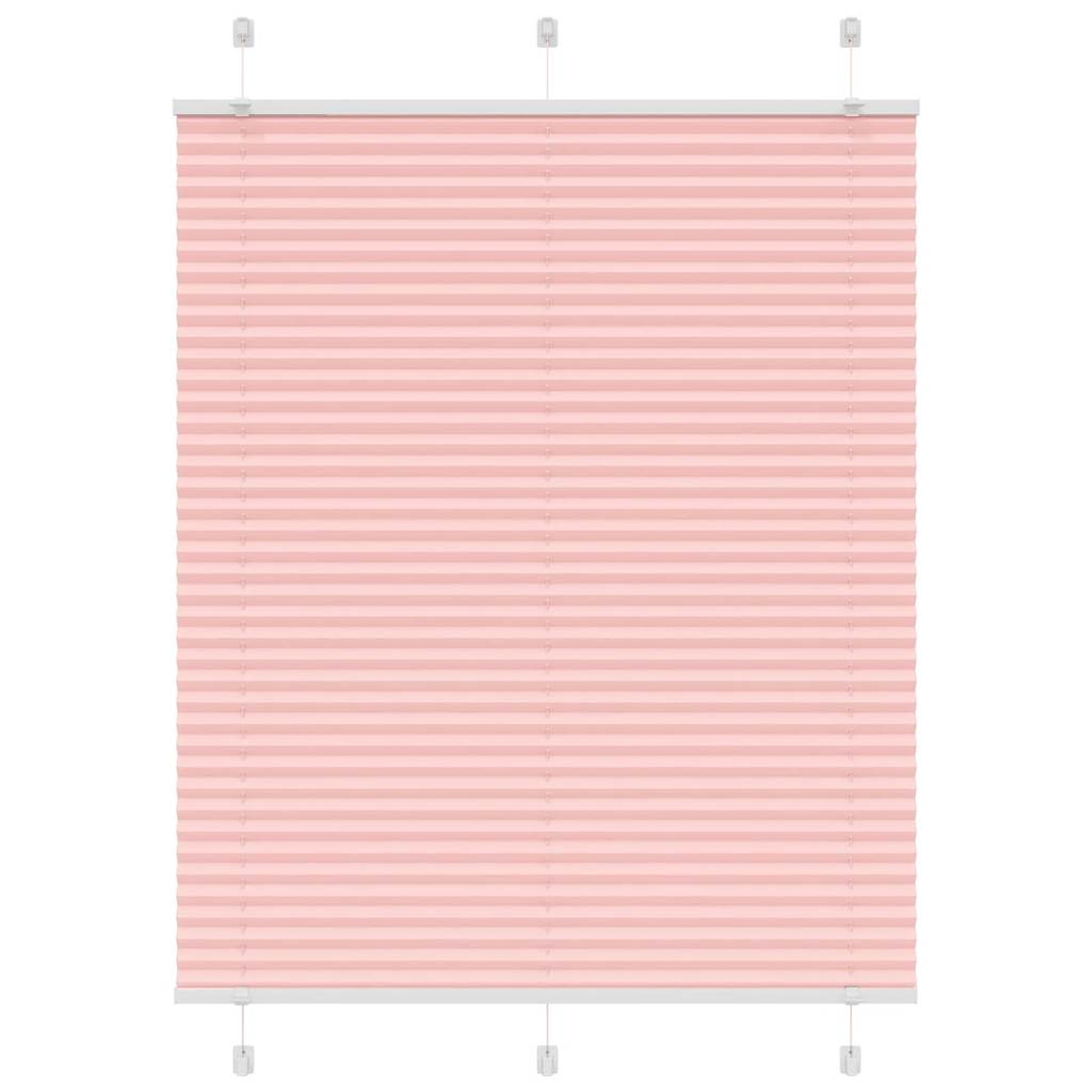 Plissé rolgordijn 105x100cm stofbreedte 104,4cm polyester roze is nu te koop bij PeponiXL, paradijselijk wonen!