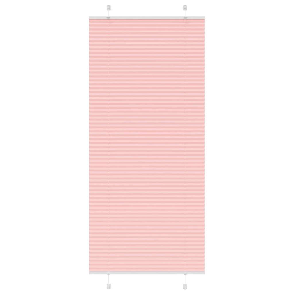 Plissé rolgordijn 100x200 cm stofbreedte 99,4cm polyester roze is nu te koop bij PeponiXL, paradijselijk wonen!
