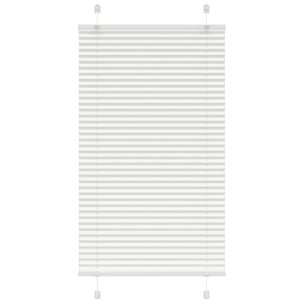 Plissé rolgordijn 75x100 cm stofbreedte 74,4 cm polyester wit is nu te koop bij PeponiXL, paradijselijk wonen!