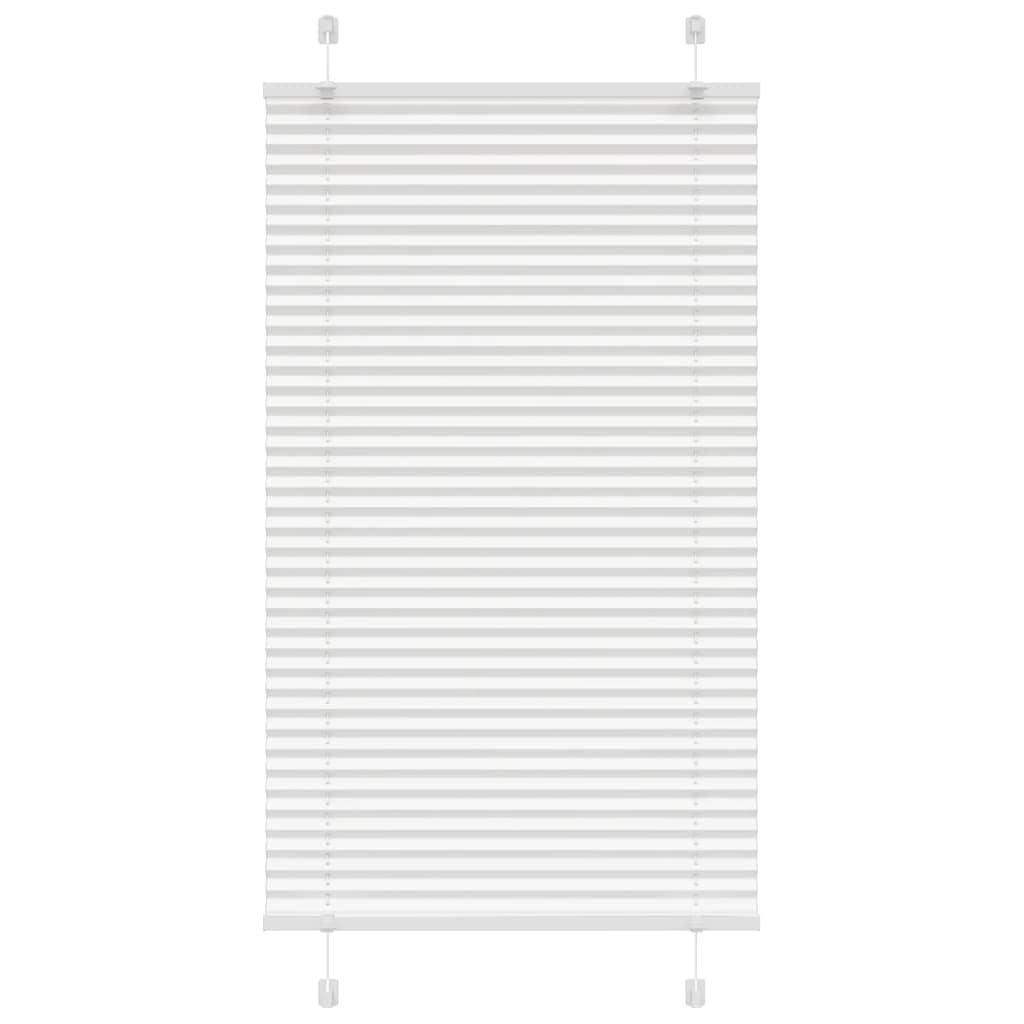 Plissé rolgordijn 80x100 cm stofbreedte 79,4 cm polyester wit is nu te koop bij PeponiXL, paradijselijk wonen!