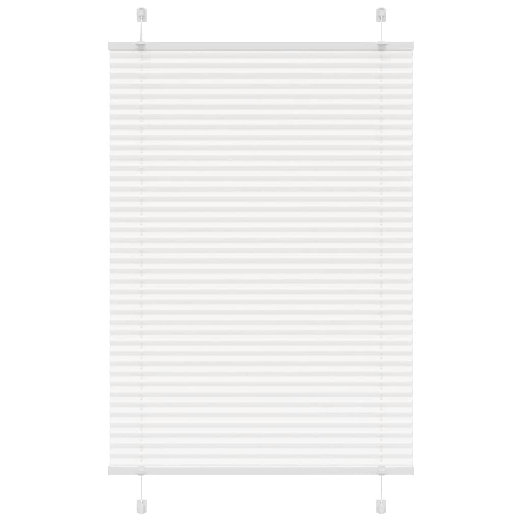 Plissé rolgordijn 85x150 cm stofbreedte 84,4 cm polyester wit is nu te koop bij PeponiXL, paradijselijk wonen!