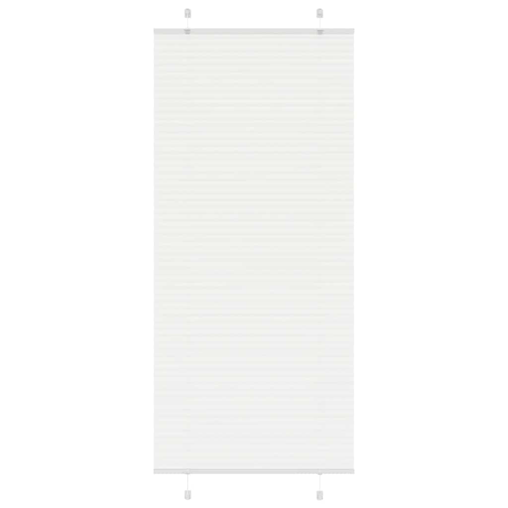 Plissé rolgordijn 90x200 cm stofbreedte 89,4 cm polyester wit is nu te koop bij PeponiXL, paradijselijk wonen!