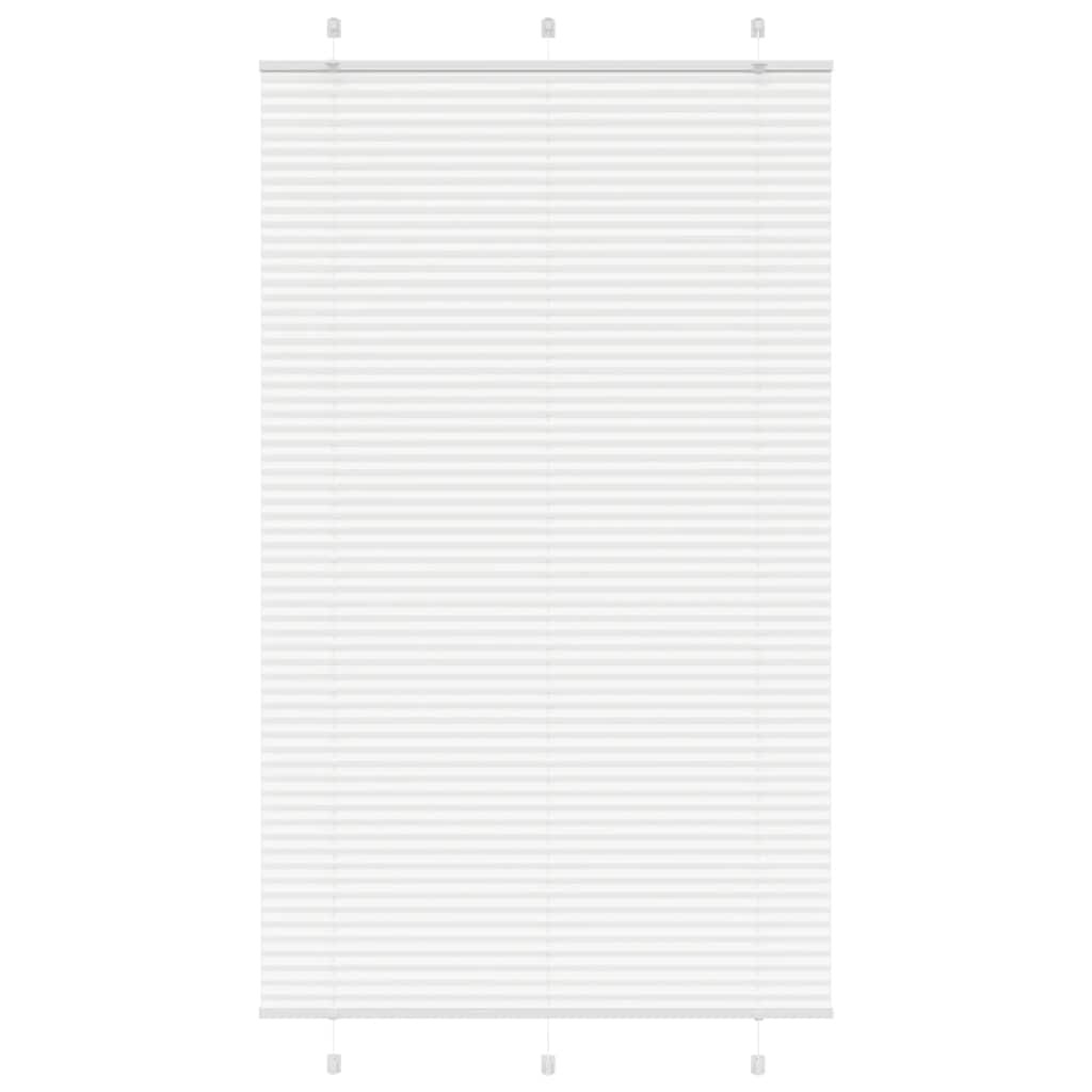 Plissé rolgordijn 120x200 cm stofbreedte 119,4cm polyester wit is nu te koop bij PeponiXL, paradijselijk wonen!