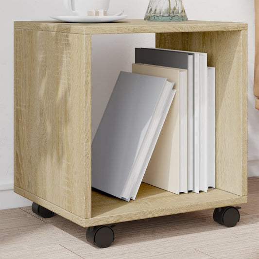 Rolkast 37x33x42,5 cm bewerkt hout sonoma eikenkleurig is nu te koop bij PeponiXL, paradijselijk wonen!