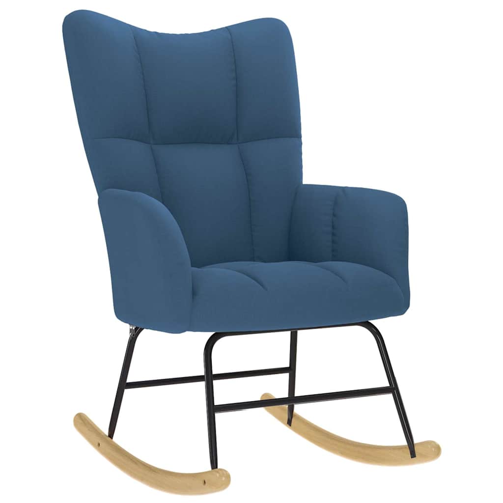 Schommelstoel stof blauw is nu te koop bij PeponiXL, paradijselijk wonen!