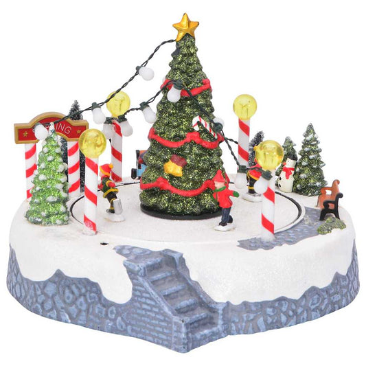 Kerstdorp Decoratie Multikleur 22 x 21,5 x 17 cm Kunststof is nu te koop bij PeponiXL, paradijselijk wonen!