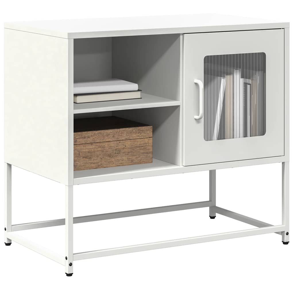Tv-meubel 68x39x60,5 cm staal wit is nu te koop bij PeponiXL, paradijselijk wonen!