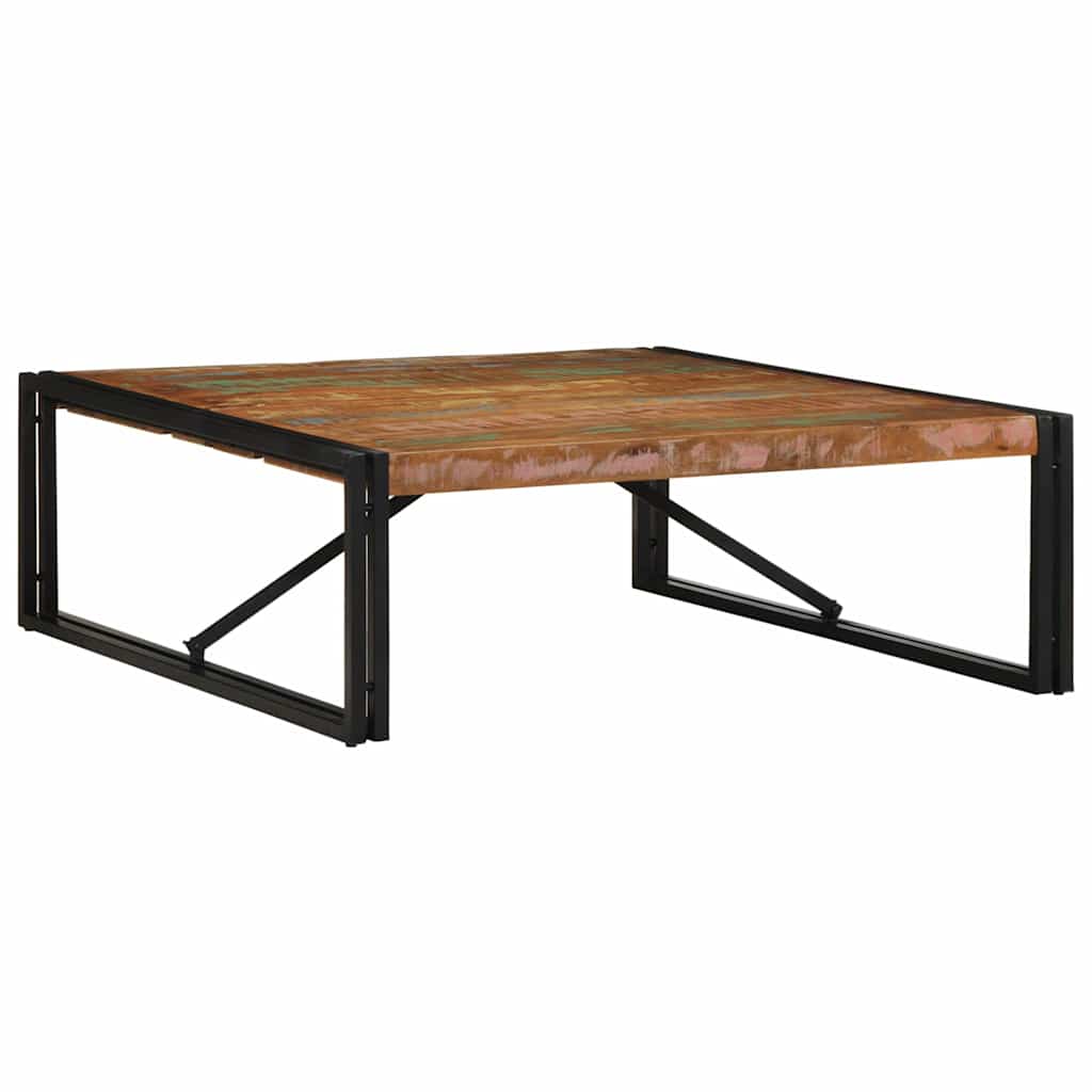 Salontafel 100x100x35 cm massief gerecycled hout meerkleurig is nu te koop bij PeponiXL, paradijselijk wonen!