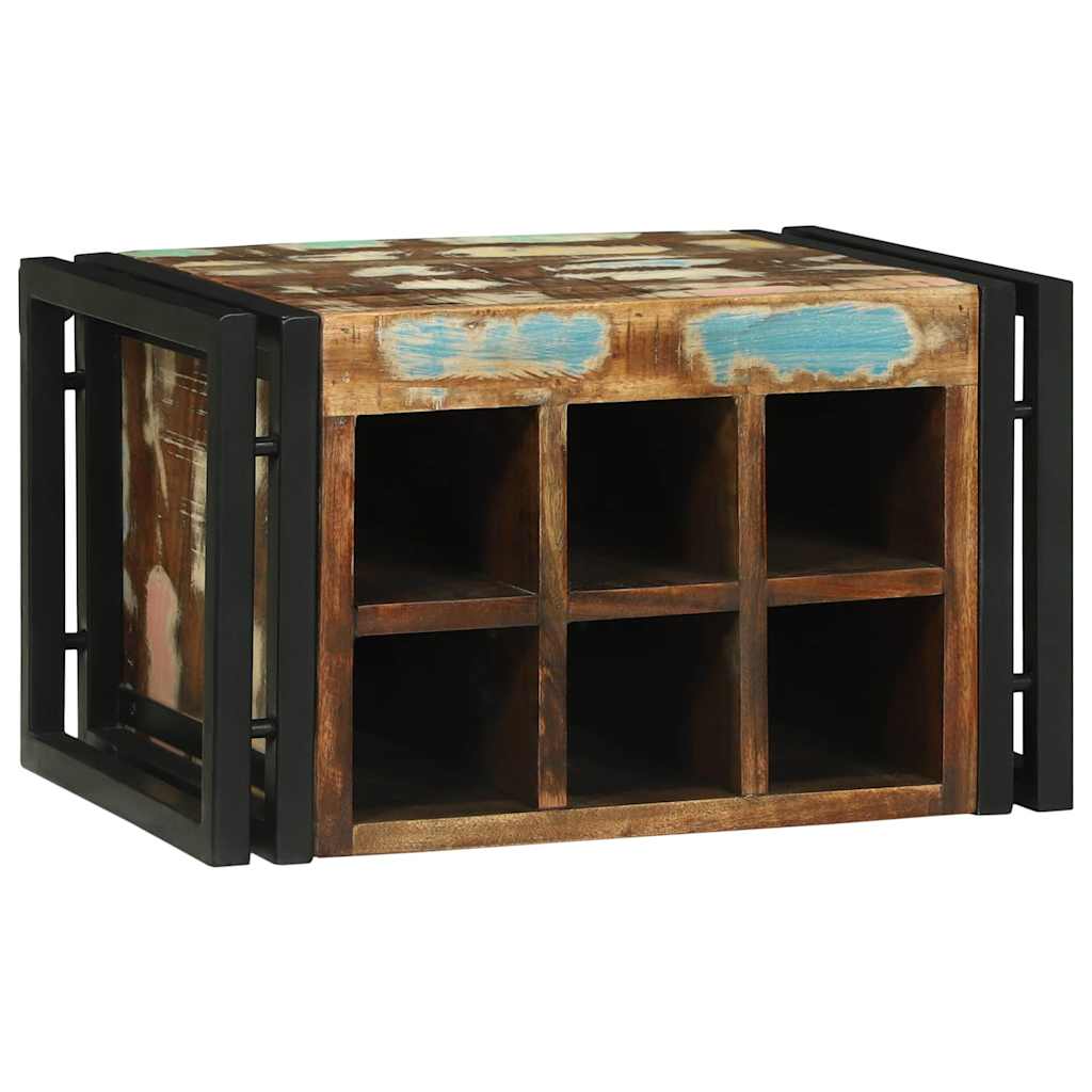 Wijnrek 2 pcs 46 x 35 x 27,5 cm Massief Gerecycled Hout is nu te koop bij PeponiXL, paradijselijk wonen!