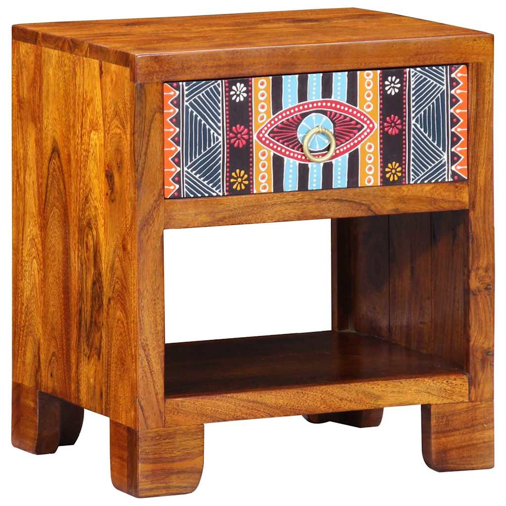 Dressoir met lade Multikleur 40 x 35 x 45 cm Massief acaciahout is nu te koop bij PeponiXL, paradijselijk wonen!