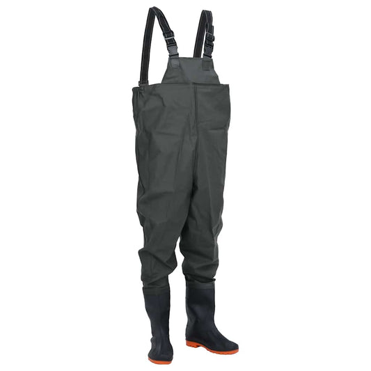 Waadpak met laarzen maat 42 donkergroen is nu te koop bij PeponiXL, paradijselijk wonen!