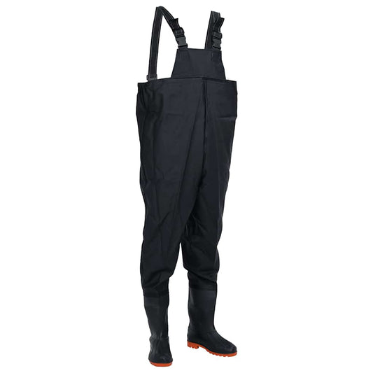 Waadpak met laarzen maat 44 zwart is nu te koop bij PeponiXL, paradijselijk wonen!