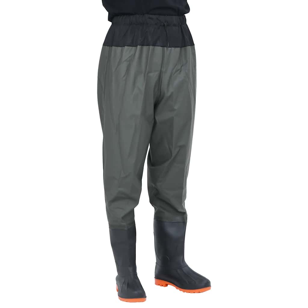 Waadpak met laarzen maat 45 donkergroen is nu te koop bij PeponiXL, paradijselijk wonen!