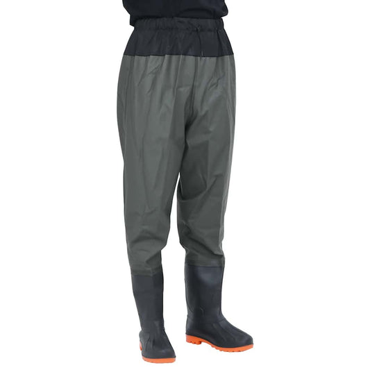 Waadpak met laarzen maat 45 donkergroen is nu te koop bij PeponiXL, paradijselijk wonen!