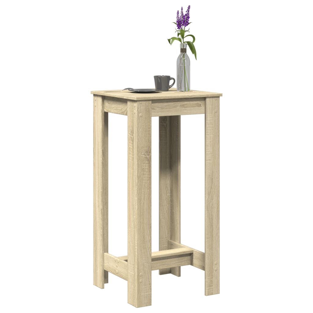 Bartafel 51x50x103,5 cm bewerkt hout sonoma eikenkleurig is nu te koop bij PeponiXL, paradijselijk wonen!