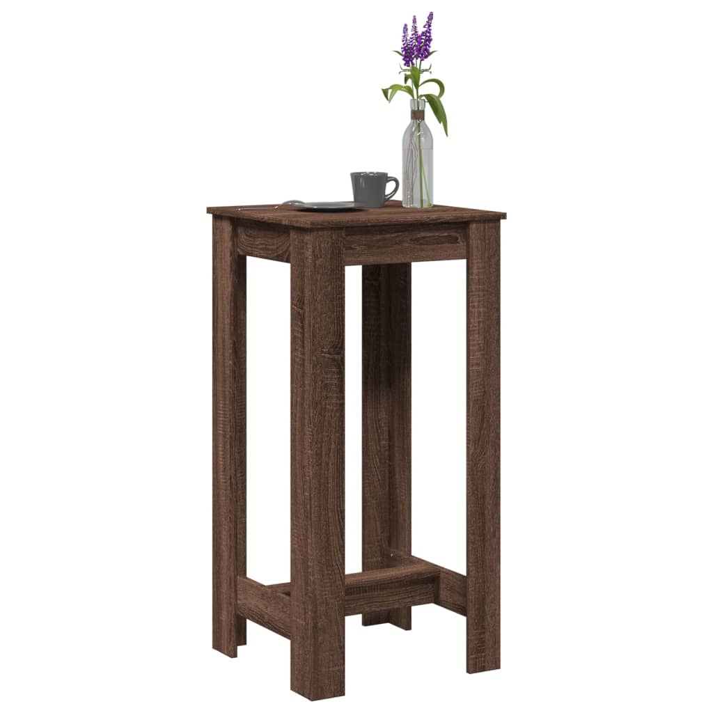 Bartafel 51x50x103,5 cm bewerkt hout bruin eikenkleurig is nu te koop bij PeponiXL, paradijselijk wonen!