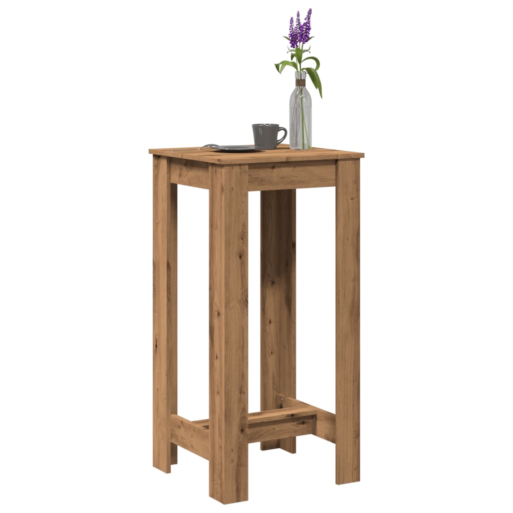 Bartafel 51x50x103,5 cm bewerkt hout artisanaal eikenkleurig is nu te koop bij PeponiXL, paradijselijk wonen!