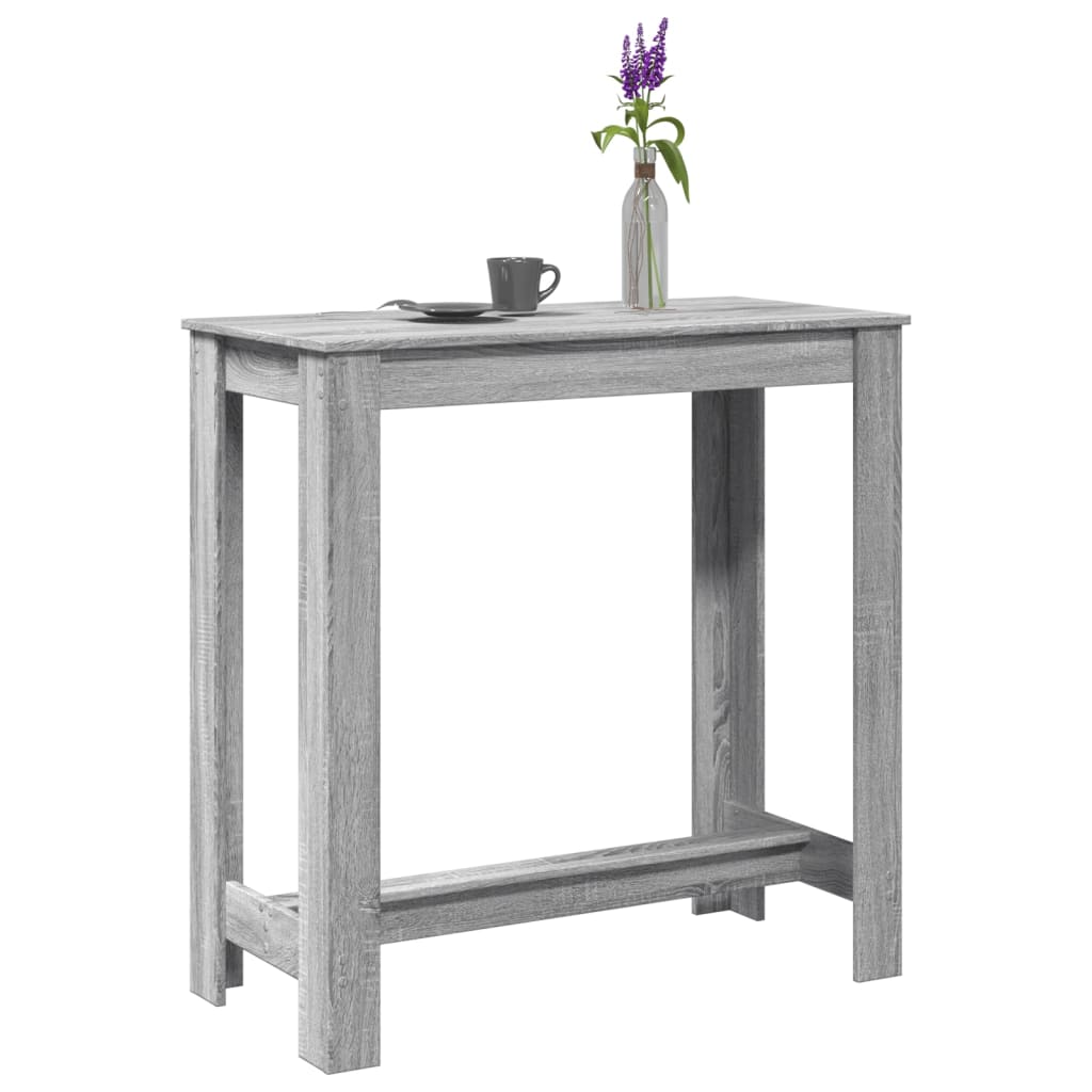 Bartafel 102x50x103,5 cm bewerkt hout grijs sonoma eikenkleurig is nu te koop bij PeponiXL, paradijselijk wonen!