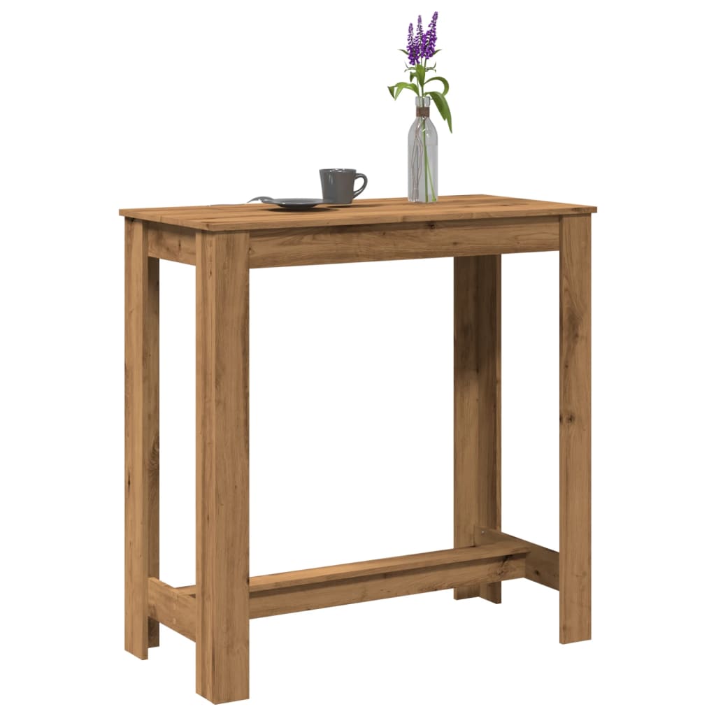 Bartafel 102x50x103,5 cm bewerkt hout artisanaal eikenkleurig is nu te koop bij PeponiXL, paradijselijk wonen!