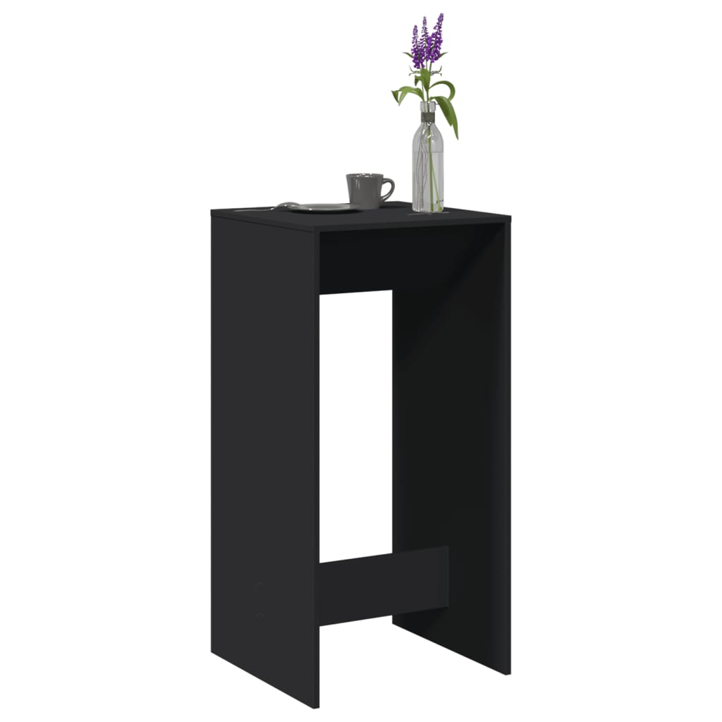 Bartafel 51x50x103,5 cm bewerkt hout zwart is nu te koop bij PeponiXL, paradijselijk wonen!