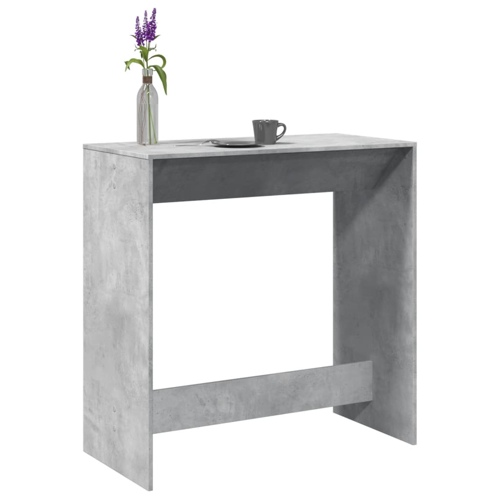 Bartafel 102x50x103,5 cm bewerkt hout betongrijs is nu te koop bij PeponiXL, paradijselijk wonen!
