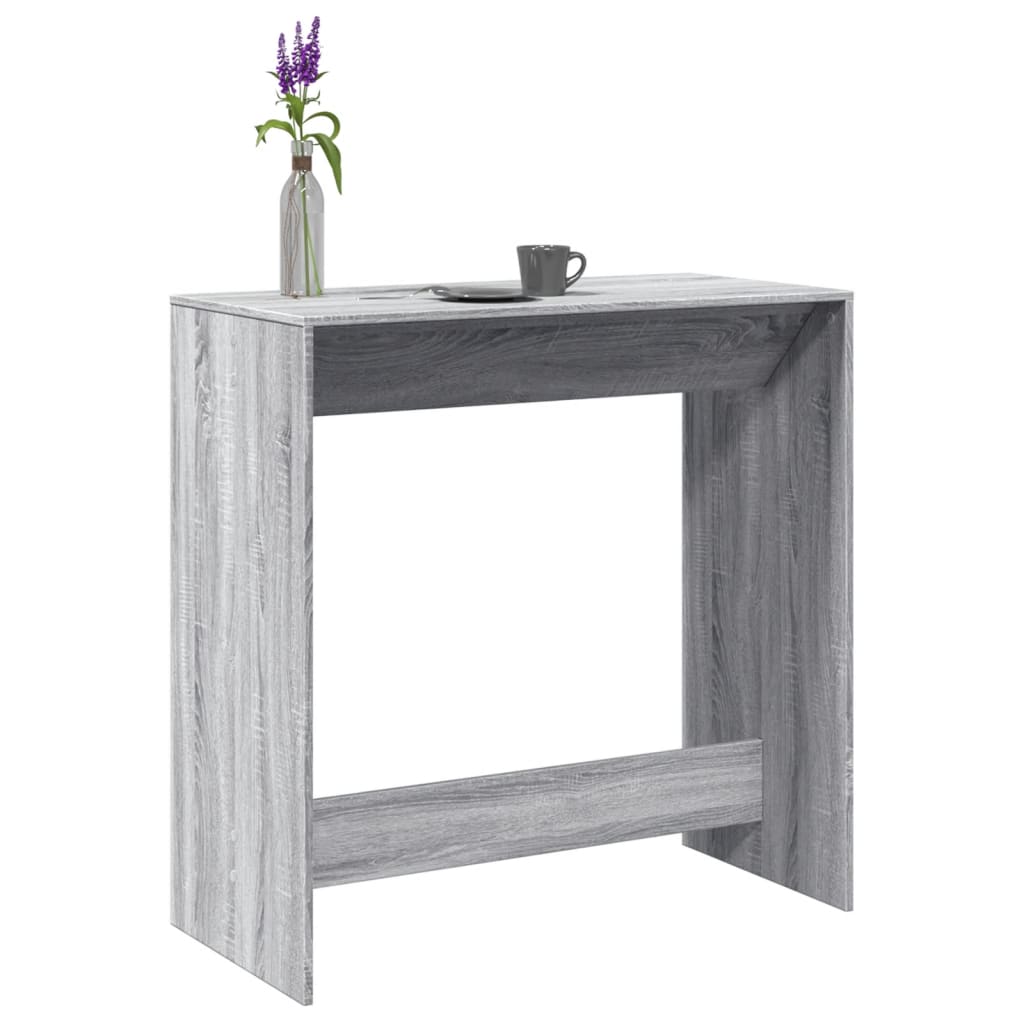 Bartafel 102x50x103,5 cm bewerkt hout grijs sonoma eikenkleur is nu te koop bij PeponiXL, paradijselijk wonen!