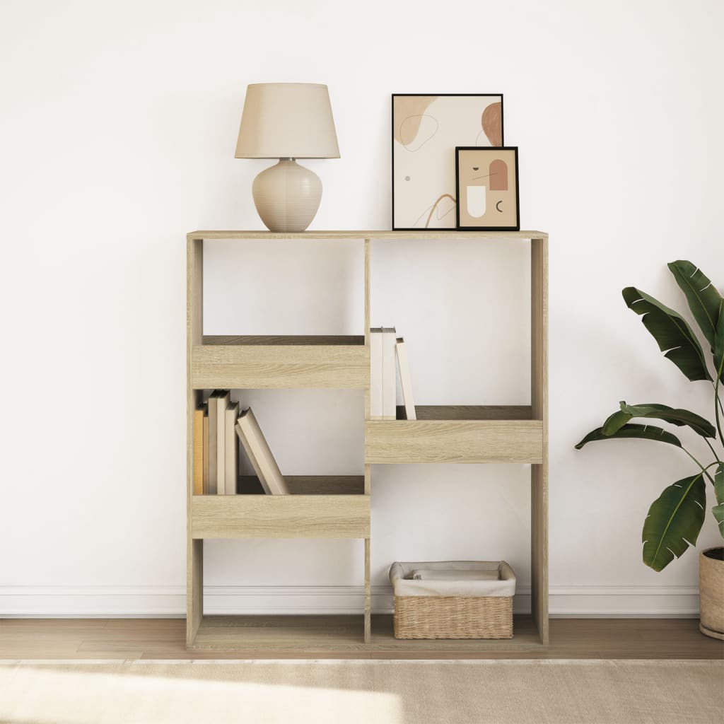 Boekenkast / kamerscherm 100x33x115 cm sonoma eikenkleurig is nu te koop bij PeponiXL, paradijselijk wonen!