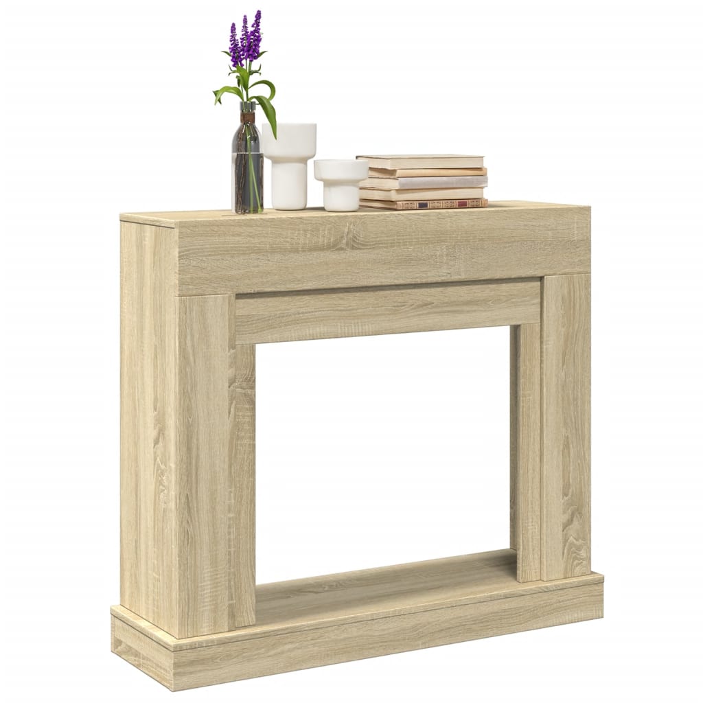Haardombouw 100x30x87,5 cm bewerkt hout sonoma eikenkleurig is nu te koop bij PeponiXL, paradijselijk wonen!
