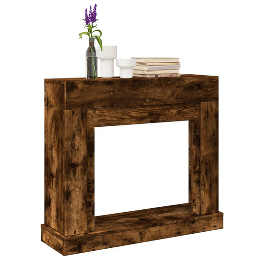 Haardombouw 100x30x87,5 cm bewerkt hout gerookt eikenkleurig is nu te koop bij PeponiXL, paradijselijk wonen!