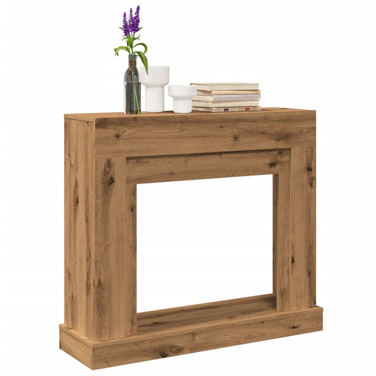 Haardombouw 100x30x87,5 cm bewerkt hout artisanaal eikenkleurig is nu te koop bij PeponiXL, paradijselijk wonen!