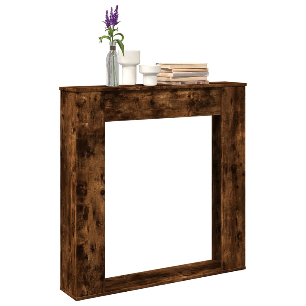 Haardombouw 100x20x100 cm bewerkt hout gerookt eikenkleurig is nu te koop bij PeponiXL, paradijselijk wonen!