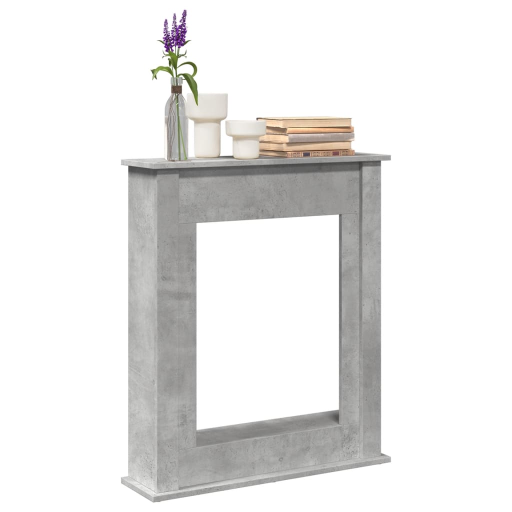 Haardombouw 75x20x87,5 cm bewerkt hout betongrijs is nu te koop bij PeponiXL, paradijselijk wonen!