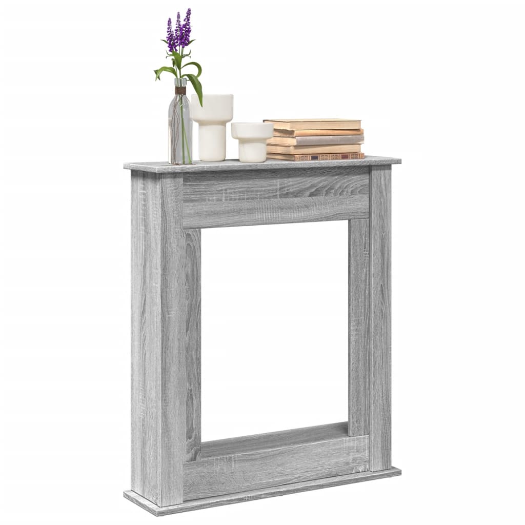 Haardombouw 75x20x87,5 cm bewerkt hout grijs sonoma eikenkleur is nu te koop bij PeponiXL, paradijselijk wonen!