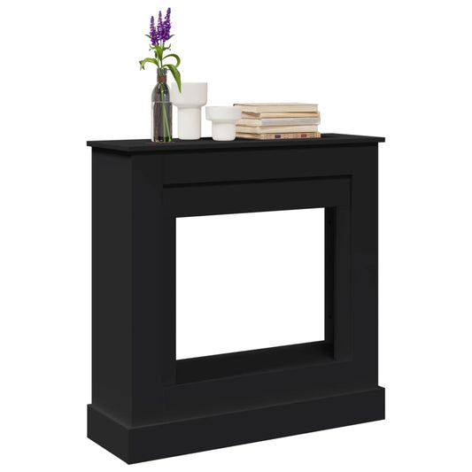 Haardombouw 90x30x90 cm bewerkt hout zwart is nu te koop bij PeponiXL, paradijselijk wonen!